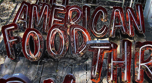 american food in plastic